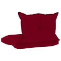  Poduszki na sofę z palet, 2 szt., winna czerwień, tkanina Lumarko!