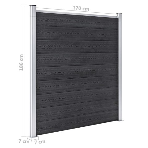  Ogrodzenie do ogrodu, WPC, 1564 x 186 cm, szare Lumarko! #