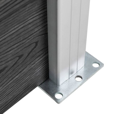  Ogrodzenie do ogrodu, WPC, 1737 x 186 cm, szare Lumarko! #