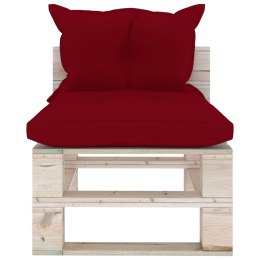  Sofa środkowa z palet, z poduszkami, drewno sosnowe Lumarko!