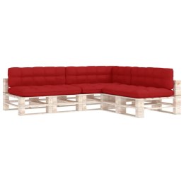  Poduszki na sofę z palet, 7 szt., czerwone Lumarko!