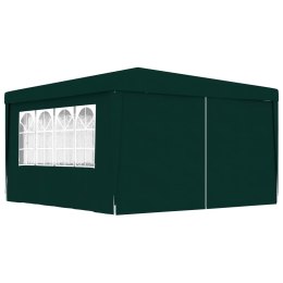  Namiot imprezowy ze ściankami, 4x4 m, zielony, 90 g/m² Lumarko!