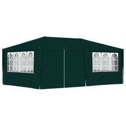  Namiot imprezowy ze ściankami, 4x6 m, zielony, 90 g/m² Lumarko!