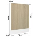  Panel do zabudowy zmywarki, kolor dąb sonoma, 45x3x67 cm, płyta Lumarko!