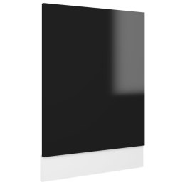 Lumarko Panel do zabudowy zmywarki, wysoki połysk, czarny, 45x3x67 cm