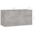  Szafka pod umywalkę, szarość betonu, 90x38,5x46 cm, płyta Lumarko!