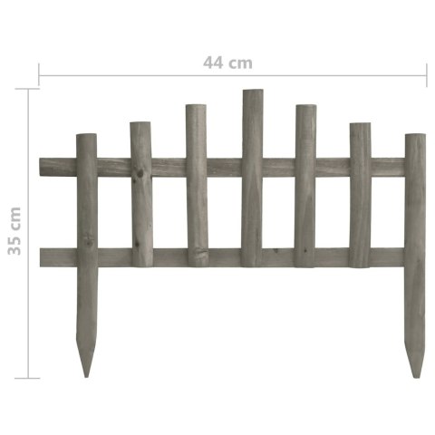  Obrzeża trawnikowe, 10 szt., drewno jodłowe, 4,4 m Lumarko!