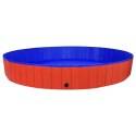  Składany basen dla psa, czerwony, 300x40 cm, PVC Lumarko!