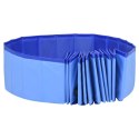  Składany basen dla psa, niebieski, 200x30 cm, PVC Lumarko!