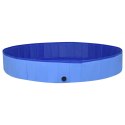  Składany basen dla psa, niebieski, 300x40 cm, PVC Lumarko!