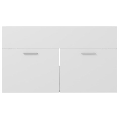  Szafka pod umywalkę, biała, 80x38,5x46 cm, płyta wiórowa Lumarko!