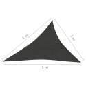  Żagiel przeciwsłoneczny, 160 g/m², antracytowy, 3x4x5 m, HDPE Lumarko!