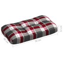  Poduszki na sofę z palet, 3 szt., czerwona krata, tkanina Lumarko!