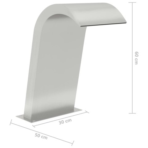  Fontanna do basenu, 50x30x60 cm, stal nierdzewna 304 Lumarko!