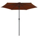  Parasol ogrodowy na słupku aluminiowym, 270x246 cm, terrakota Lumarko!