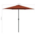  Parasol ogrodowy na słupku aluminiowym, 270x246 cm, terrakota Lumarko!