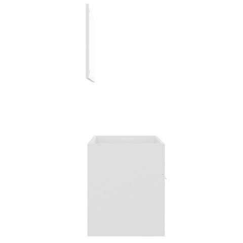  2-częściowy zestaw mebli łazienkowych, biały, płyta wiórowa Lumarko!