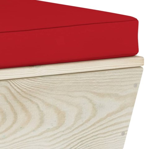  Ogrodowa sofa 2-osobowa z palet, z poduszkami, drewno świerkowe Lumarko!