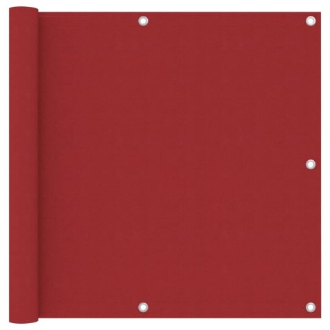 Parawan balkonowy, czerwony, 90x500 cm, tkanina Oxford Lumarko!