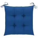  Poduszki na krzesła, 4 szt., niebieskie, 50x50x7 cm, tkanina Lumarko!