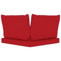  Poduszki na sofę z palet, 3 szt., czerwone, tkanina Lumarko!