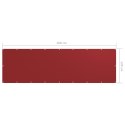  Parawan balkonowy, czerwony, 120x400 cm, tkanina Oxford Lumarko!