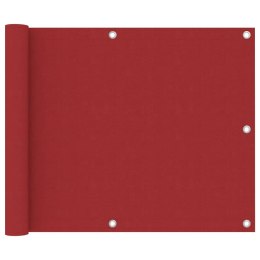  Parawan balkonowy, czerwony, 75x600 cm, tkanina Oxford Lumarko!
