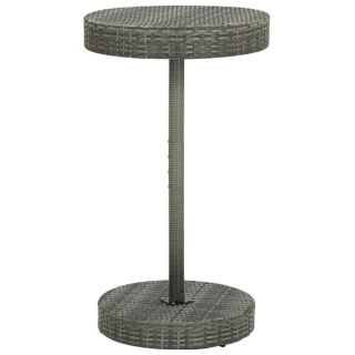  Stolik ogrodowy, szary, 60,5x106 cm, polirattan Lumarko!