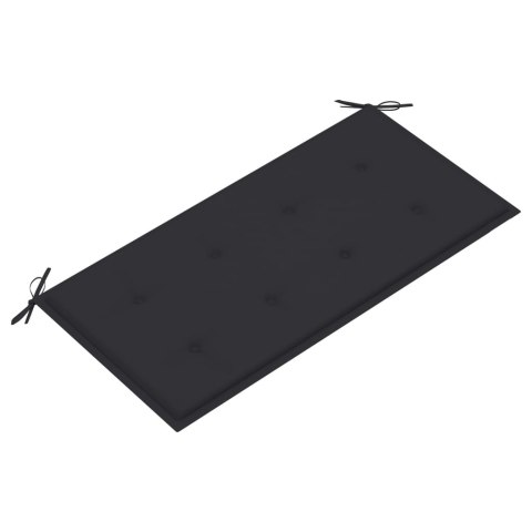  Ławka ogrodowa z antracytową poduszką, 112 cm, drewno tekowe Lumarko!