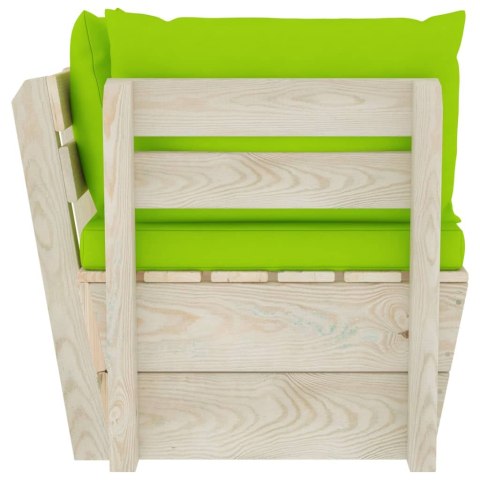  Ogrodowa sofa narożna z palet z poduszkami, impregnowany świerk Lumarko!