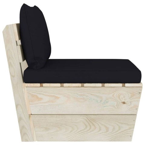  Ogrodowa sofa środkowa z palet, poduszki, impregnowany świerk Lumarko!