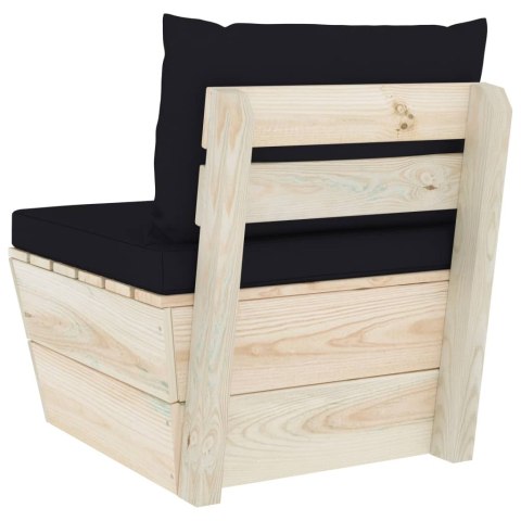  Ogrodowa sofa środkowa z palet, poduszki, impregnowany świerk Lumarko!