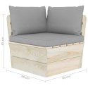 Ogrodowa sofa 4-osobowa z palet, z poduszkami, drewno świerkowe Lumarko!