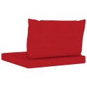  Poduszki na sofę z palet, 2 szt., czerwone, tkanina Lumarko!