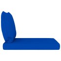  Poduszki na sofę z palet, 2 szt., niebieskie, tkanina Lumarko!