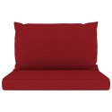  Poduszki na sofę z palet, 2 szt., winna czerwień, tkanina Lumarko!