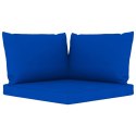  Poduszki na sofę z palet, 3 szt., niebieskie, tkanina Lumarko!