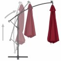  Wiszący parasol z aluminiowym słupkiem, 350 cm, bordowy Lumarko!