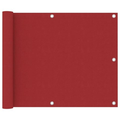  Parawan balkonowy, czerwony, 75x300 cm, tkanina Oxford Lumarko!