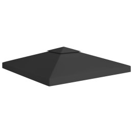 Lumarko 2-poziomowe zadaszenie altany, 310 g/m² 3x3 m, czarne