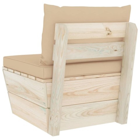  Ogrodowa sofa środkowa z palet, poduszki, impregnowany świerk Lumarko!