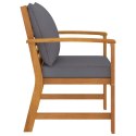  Krzesła ogrodowe, 2 szt., ciemnoszare poduszki, drewno akacjowe Lumarko!