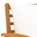  Krzesła ogrodowe, 2 szt., kremowe poduszki, drewno akacjowe Lumarko!