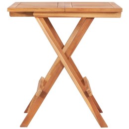  Składany stolik bistro, 60x60x65 cm, lite drewno tekowe Lumarko!