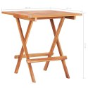  Składany stolik bistro, 60x60x65 cm, lite drewno tekowe Lumarko!