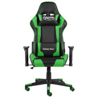  Obrotowy fotel gamingowy, zielony, PVC Lumarko!