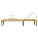  Leżak ogrodowy ze stolikiem, impregnowane drewno sosnowe Lumarko!