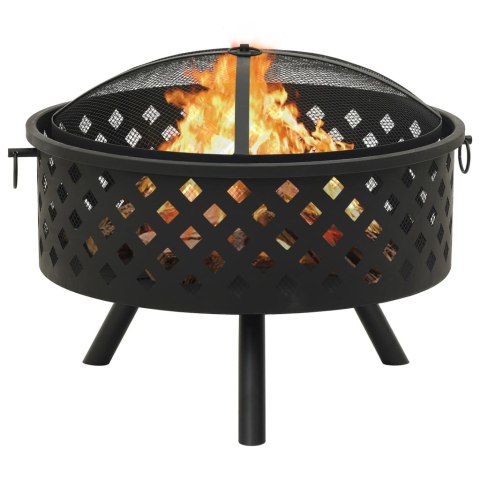  Palenisko z pogrzebaczem, 68 cm, XXL, stal Lumarko!