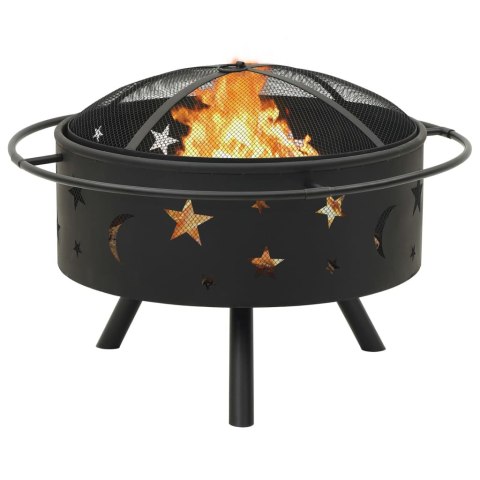  Palenisko z pogrzebaczem, 76 cm, XXL, stal Lumarko!