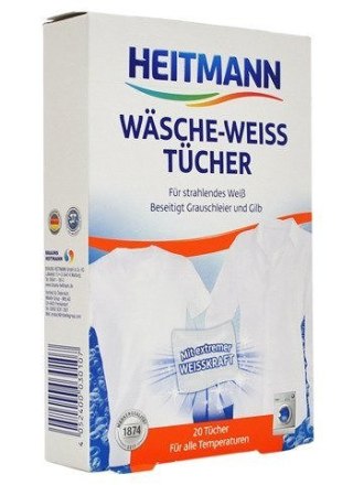  Heitmann Chusteczki Wybielające 20szt Lumarko!